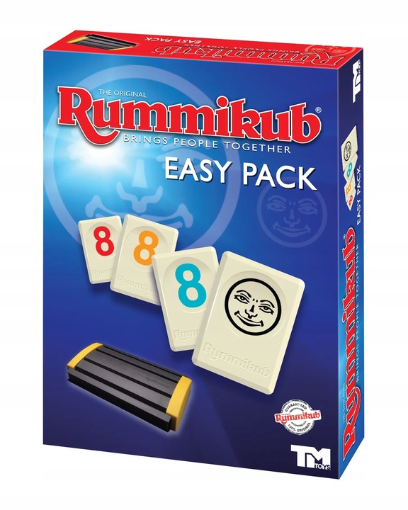 Gra Rummikub EASY PACK gra logiczna liczbowa nowa wersja 4 graczy rodzinna