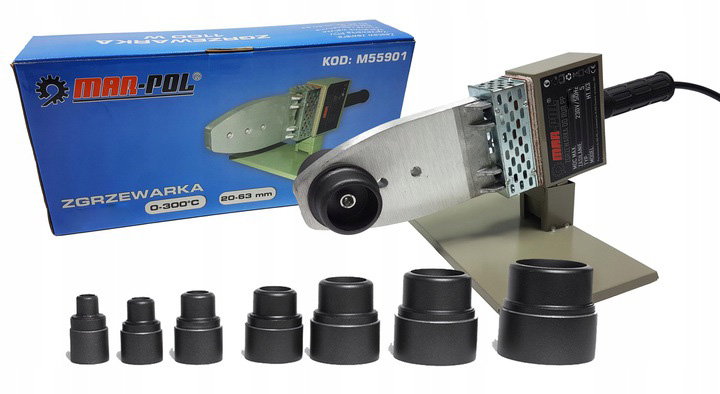 ZGRZEWARKA DO ZGRZEWANIA RUR PP PCV 1200W 16-63mm