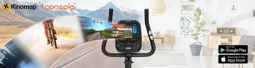 ROWEREK STACJONARNY TRENINGOWY FLAME WM ROWER Z KINOMAP ICONSOLE - ZIPRO