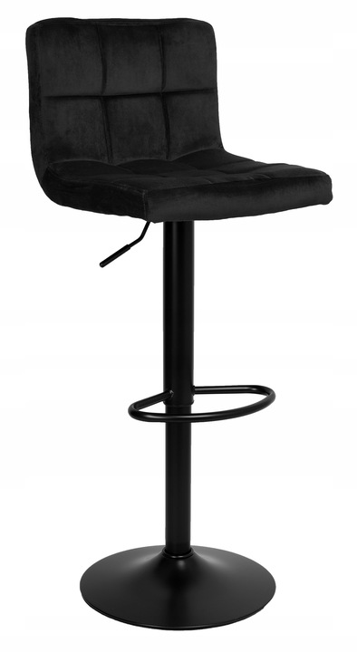 KRZESŁO BAROWE OBROTOWE HOKER WELUROWY REGULOWANE PIKOWANE KUCHENNY