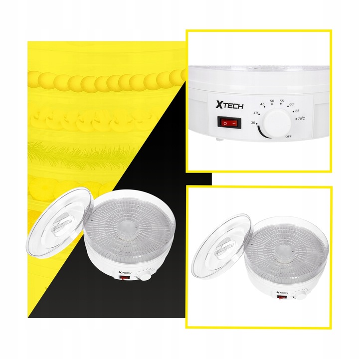 SUSZARKA SPOŻYWCZA DO GRZYBÓW OWOCÓW WARZYW ZIÓŁ ŻYWNOŚCI 5 POZIOMÓW