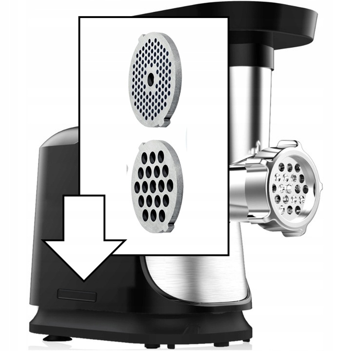 MASZYNKA DO MIELENIA MIĘSA ELEKTRYCZNA REWERS 3 SITA KIEŁBASY KEBBE