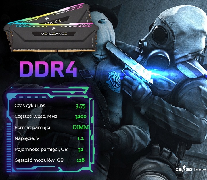 KOMPUTER Gamer Master RYZEN 7 32GB RTX 4060 8GB 32GB 1TB SSD M.2.