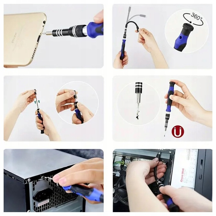 ZESTAW ŚRUBOKRĘTÓW PRECYZYJNYCH WKRĘTAKI BITY 75W1 W ETUI