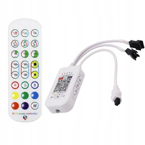 5m Cyfrowa Taśma LED COB RGB Pixel WS2811 Aplikacja Muzyka Pilot