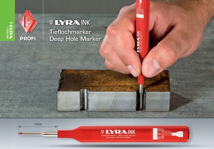 ZESTAW LYRA DRY PROFI OŁÓWEK+WKŁADY+MARKER KOMPLET OŁÓWEK BUDOWLANY 3