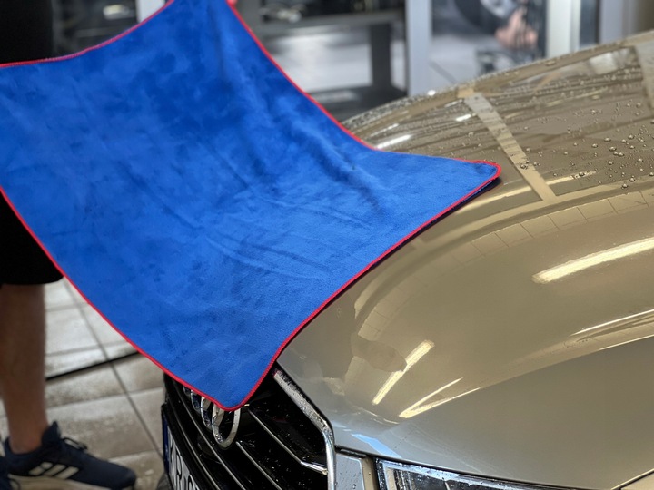 2x FLUFFY MR RAG 90x60 RĘCZNIK Z MIKROFIBRY DO OSUSZANIA XXL + RĘKAWICZKI