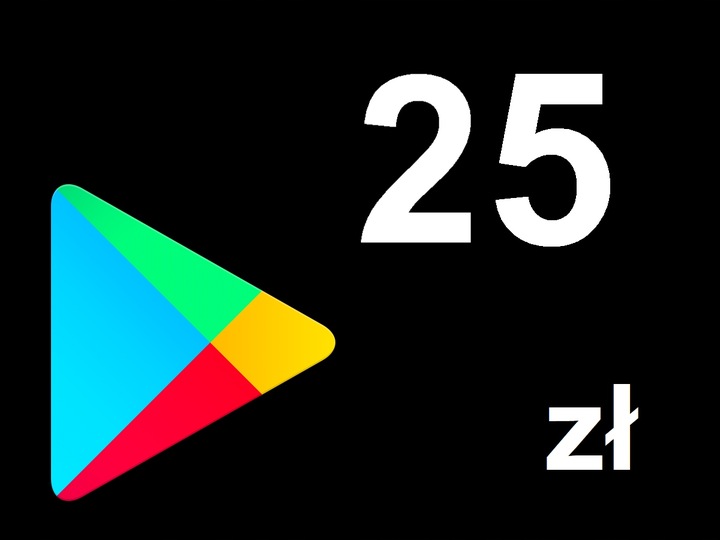 Karta Google Play 25 zł Kod Prepaid Klucz Android