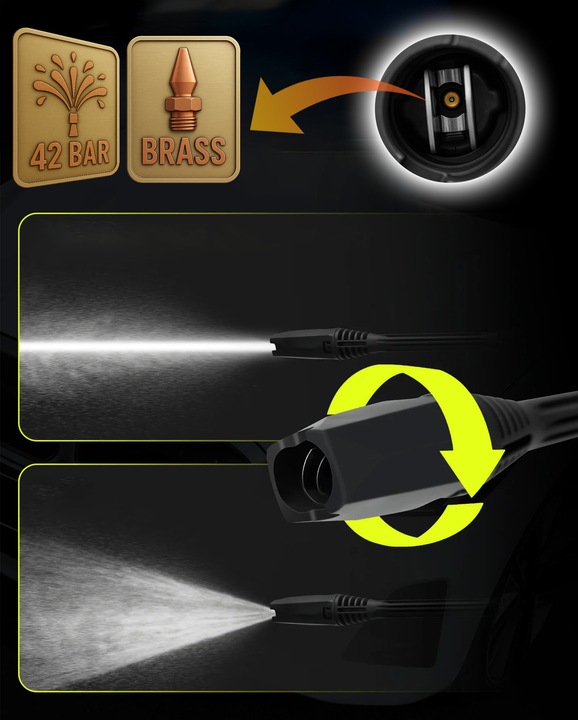 Myjka Ciśnieniowa Akumulatorowa elektryczna ALUMINIOWA pompa toolme