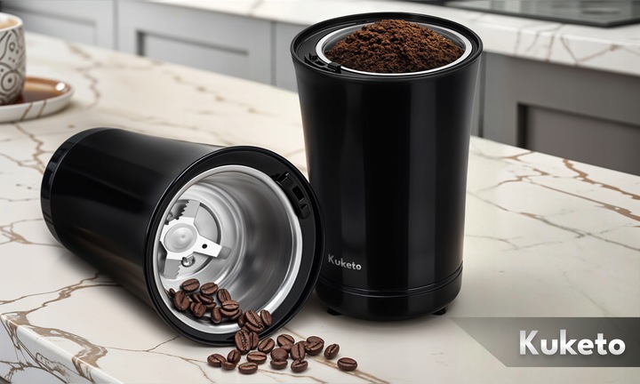 MŁYNEK DO MIELENIA KAWY ELEKTRYCZNY ROZDRABNIACZ ZBÓŻ ORZECHÓW MOCNY