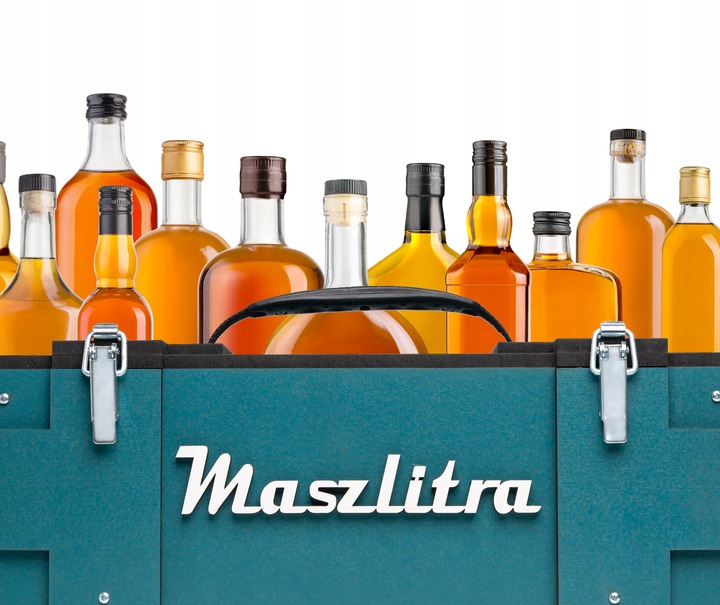 Prezent na 18-99 urodziny dla Taty Kolegi skrzynka na alkohol Maszlitra