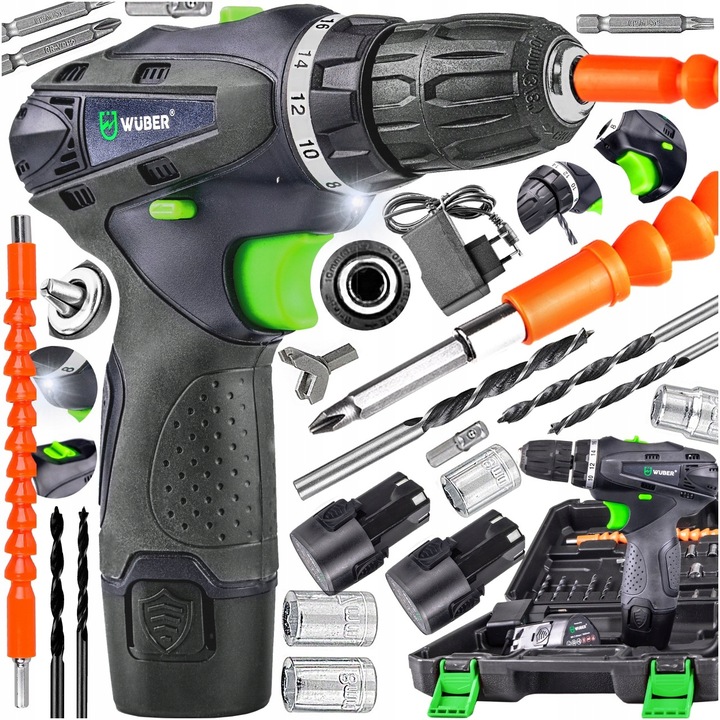 WIERTARKO WKRĘTARKA AKUMULATOROWA 2XAKU + WALIZKA