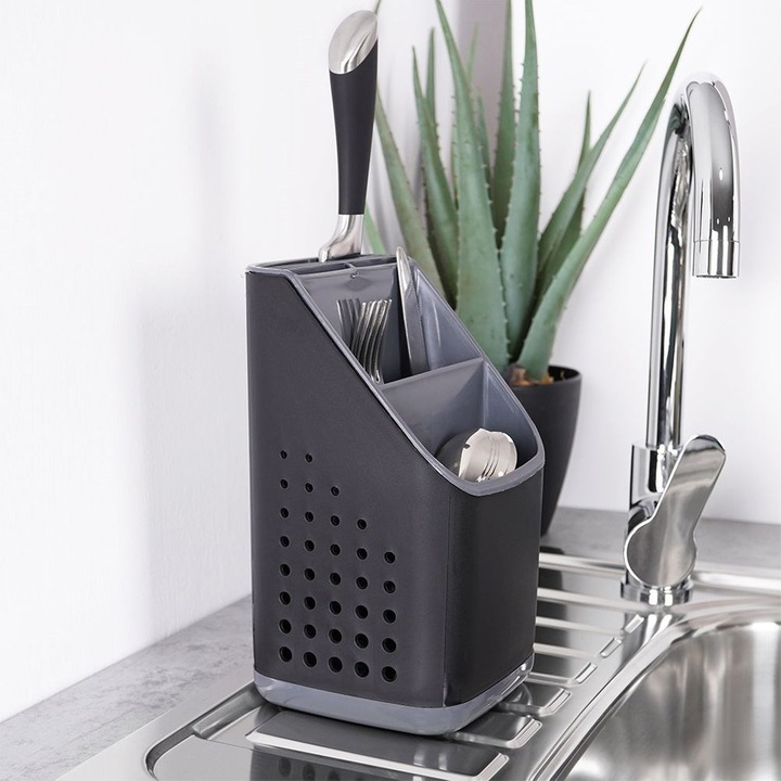 Pojemnik OCIEKACZ stojak organizer kuchenny na sztućce noże przybory