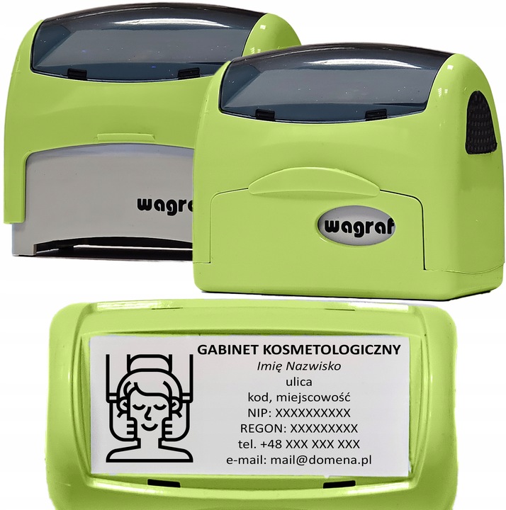 Wagraf A4 PIECZĄTKA do 8 wersów - 12 kolorów obudowy