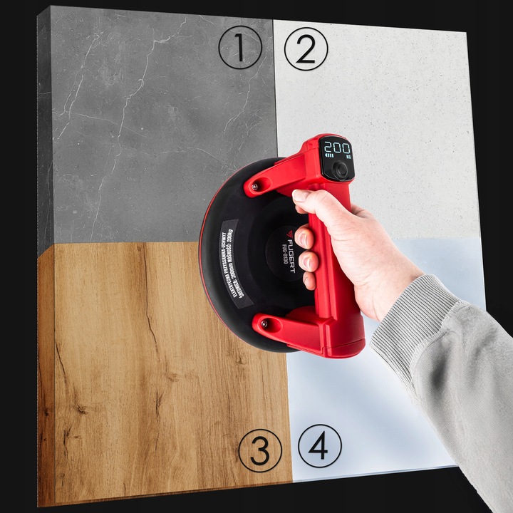 PRZYSSAWKA DO PŁYTEK PRÓŻNIOWA ELEKTRYCZNA UCHWYT DO GRESU 210MM