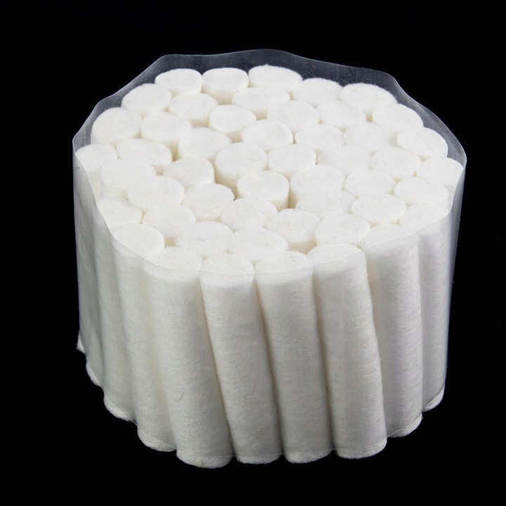 1000x Separator Do Paznokci Wałeczek Wałek Bawełniany Wata Celuloza 8mm