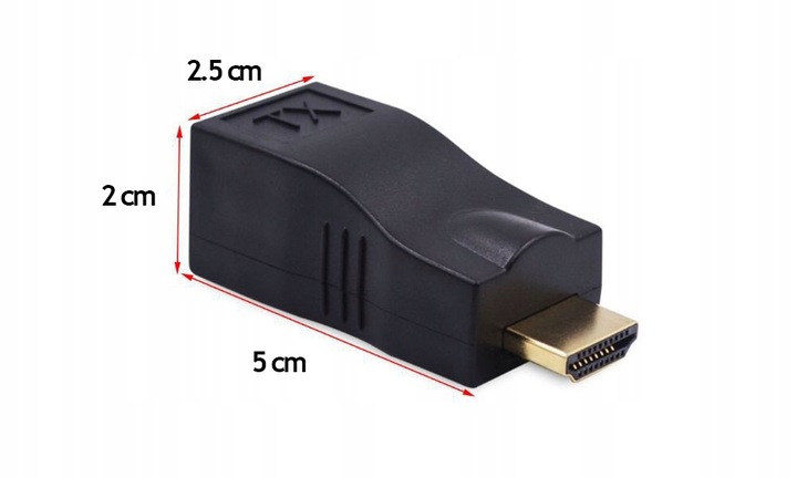 EXTENDER HDMI PRZEZ ZŁĄCZE RJ45 CAT 5E/6 30M 4K
