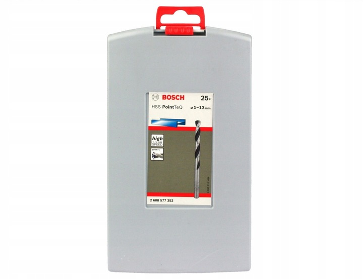 ZESTAW 25 wierteł do stali, metalu, tworzyw i drewna BOSCH HSS