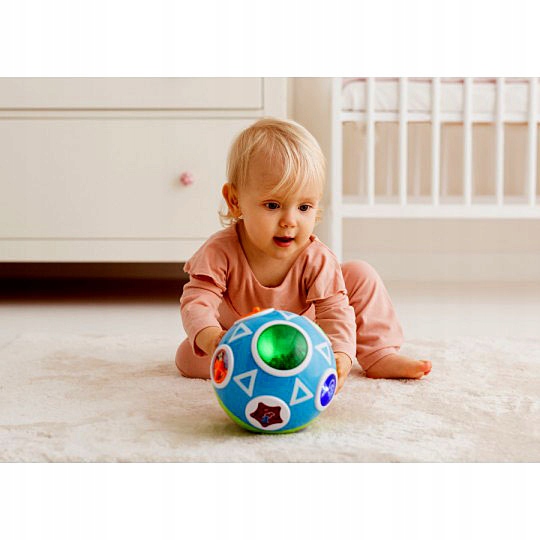 INTERAKTYWNA WIRUJĄCA PIŁKA EDUKACYJNA MÓWI PO POLSKU 6m+