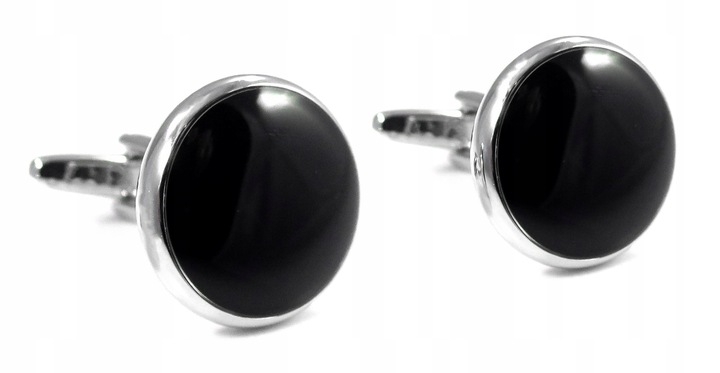 Srebrne spinki smokingowe do mankietów koszuli H6