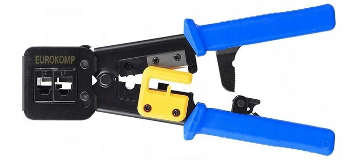 Zaciskarka 6P 8P wtyków przelotowych RJ45 PRASKA