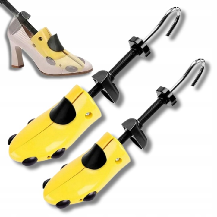 2x Regulowane prawidła do rozciągania butów obuwia 40-47 z nakładkami Para