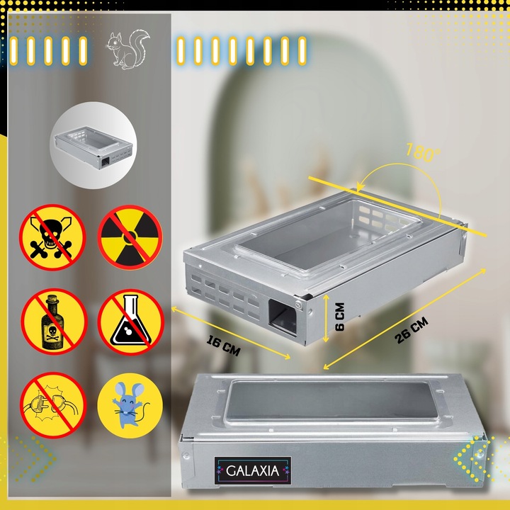 ŻYWOŁAPKA NA MYSZY Pułapka Łapka Na Szczury Pułapki Łapki HUMANITARNA