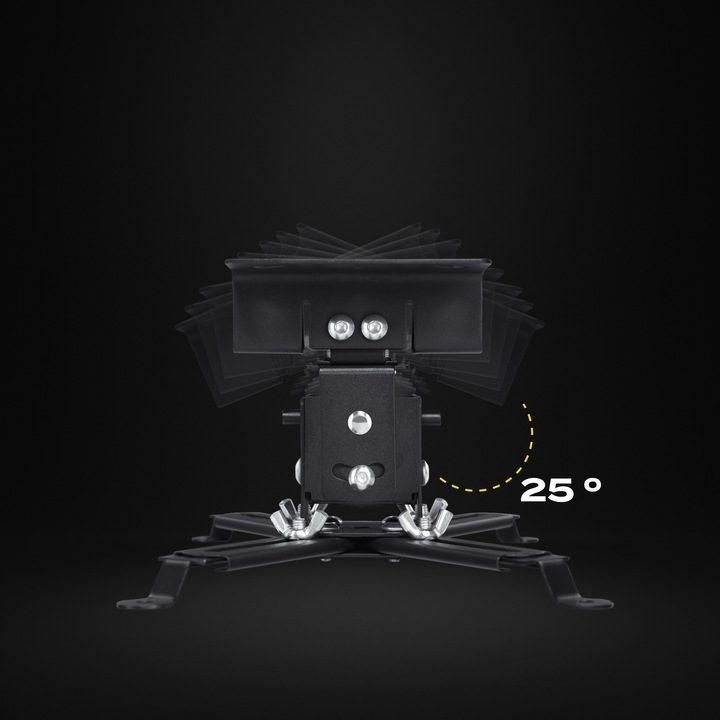 UCHWYT WIESZAK do projektora Sufitowy Ścienny CZARNY OVERMAX 2w1