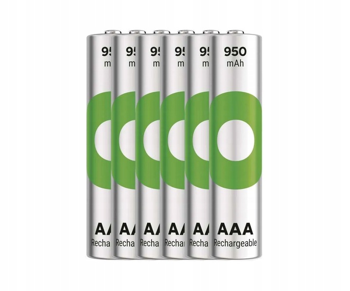 6x Akumulator GP ReCyko New 950mAh 1.2V AAA R3 NiMH