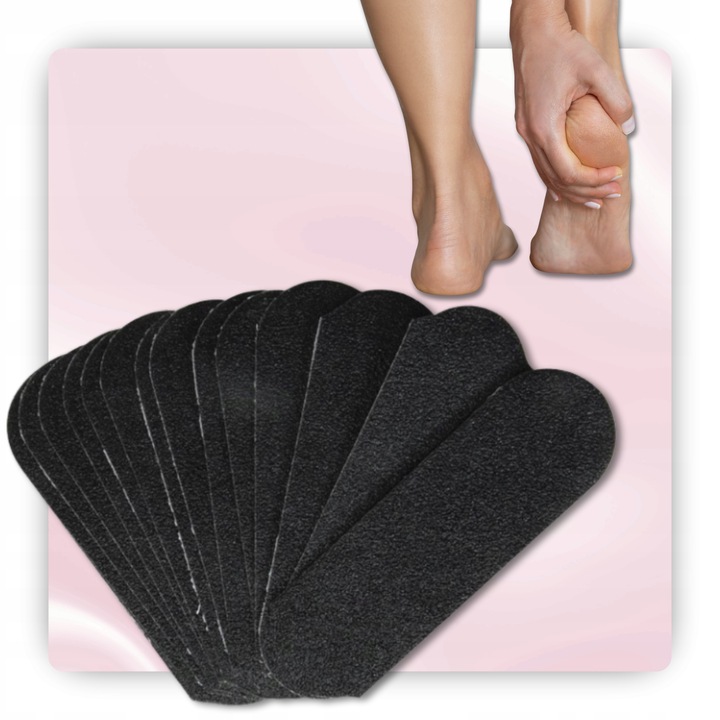 Wkłady do tarki do stóp CUCCIO wymienne Czarne gradacja 80 50szt