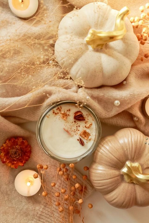 PIECZONE JABŁKO Zapachowa świeca sojowa ręcznie robiona jesienna