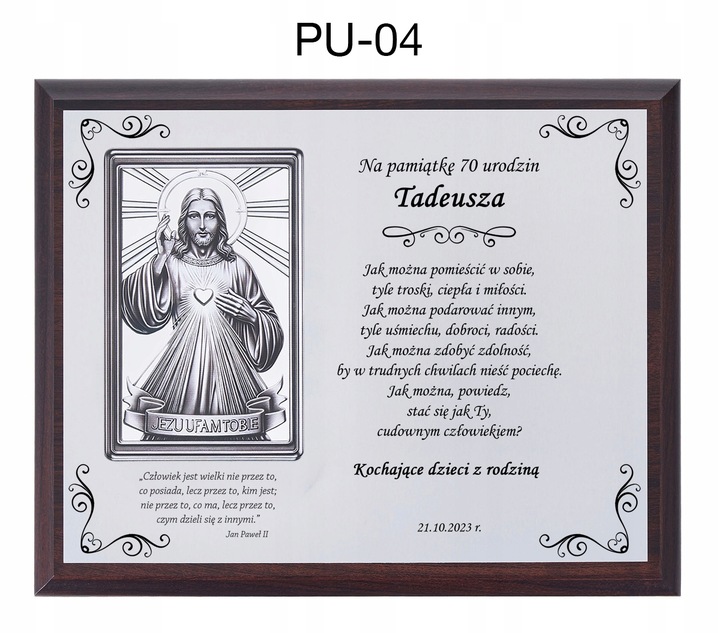 PREZENT NA URODZINY 18 30 40 45 50 60 65 70 80 90 OBRAZ W OZDOBNYM PUDEŁKU