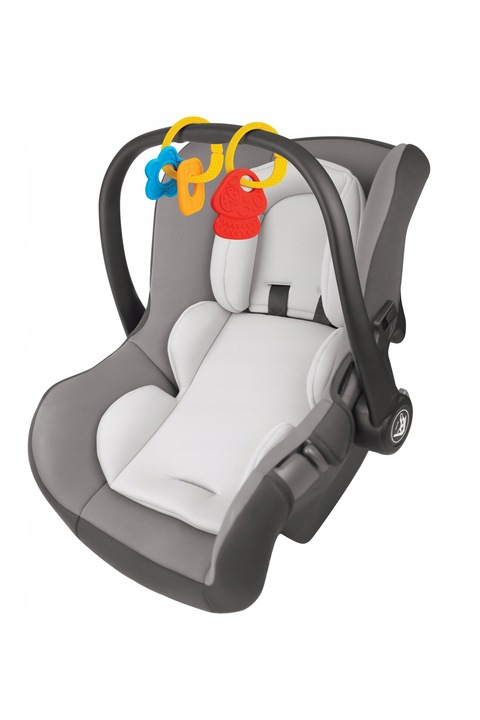 Poduszka dla dziecka interaktywna podróżna rogal grzechotka gryzak dźwięk