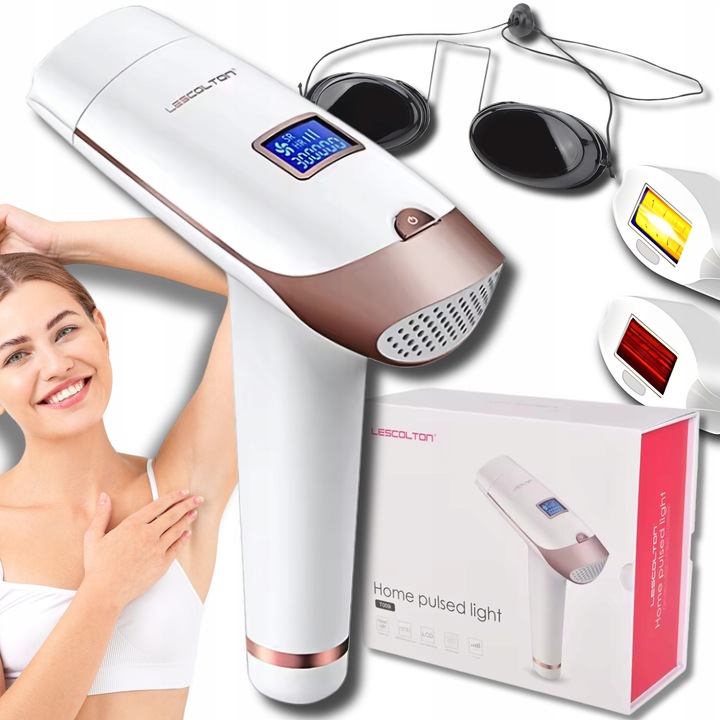 DEPILATOR LASEROWY IPL LESCOLTON T009i MOCNY BEZBOLESNY BIKINI DUŻY