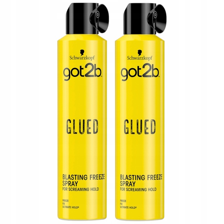 Schwarzkopf Got2b lakier do włosów mocne utrwalenie 2x 300ml