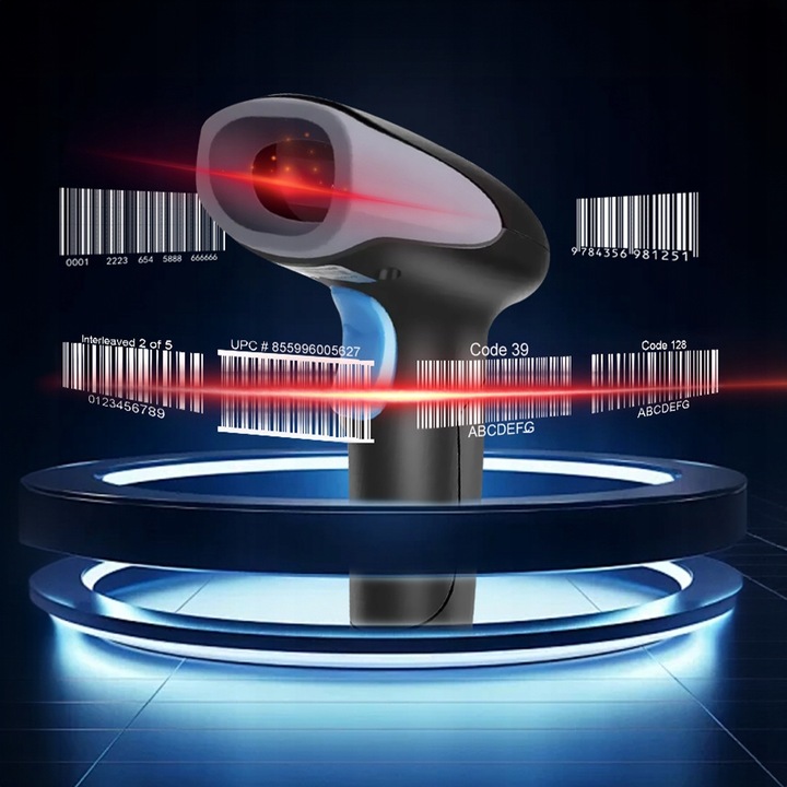 Czytnik Skaner Kodów Kreskowych Stacjonarny Laserowy EAN USB Przewodowy 1D