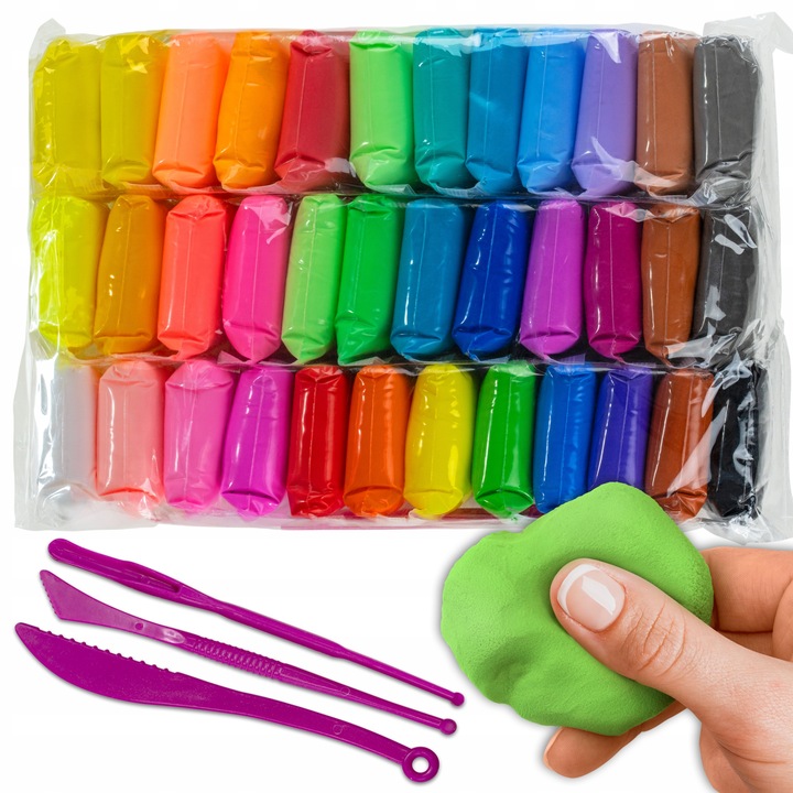 MAGICZNA PIANKOLINA MASA PLASTYCZNA SUPER CLAY 36