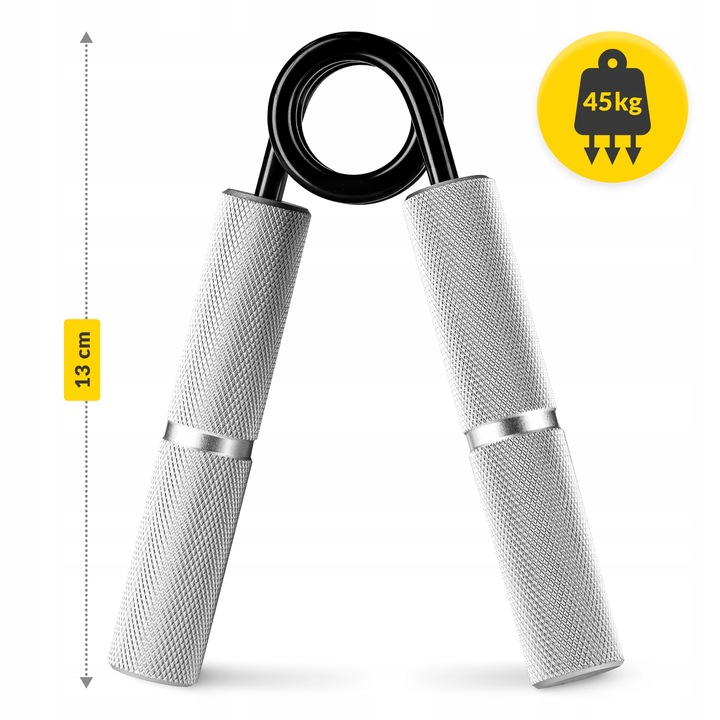 ŚCISKACZ DO RĄK DŁONI ANTYPOŚLIZGOWY TRENING DUŻY OPÓR DO 45 kg