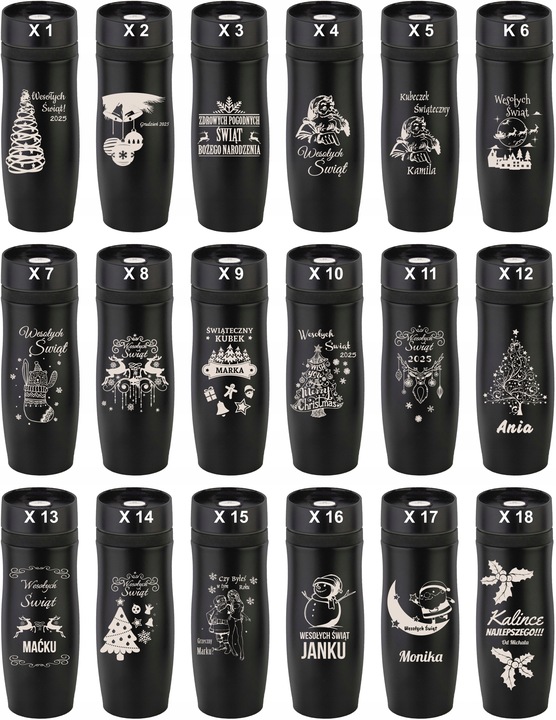 KUBEK TERMICZNY Z GRAWEREM Grawer PREZENT