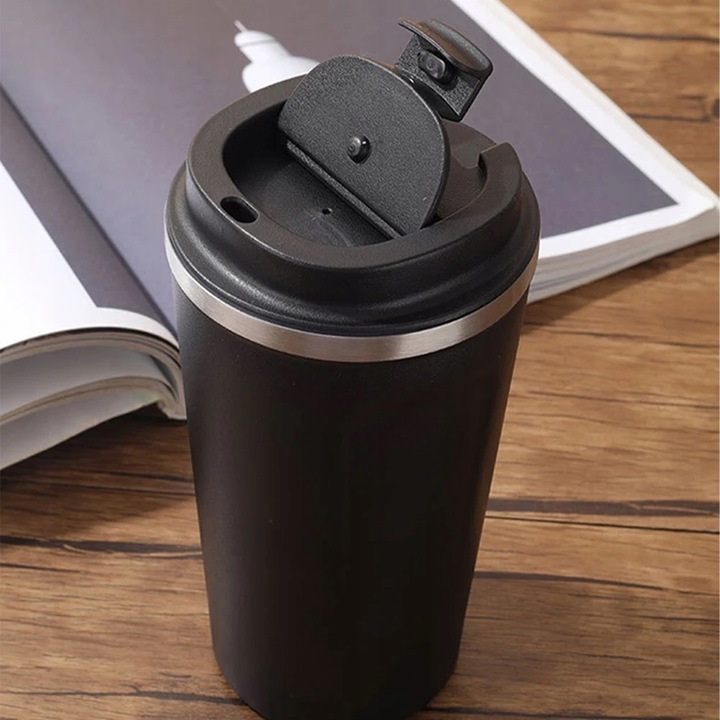 KUBEK TERMICZNY TERMOS 510 ML WYŚWIETLACZ EKRAN LCD NA KAWĘ HERBATĘ SMART