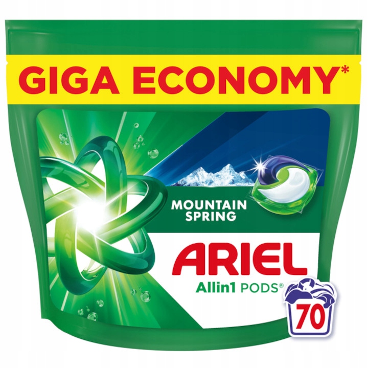 Kapsułki do prania białych ARIEL Mountain Spring Allin1 70szt