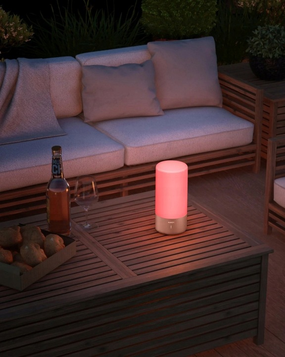 AUKEY LT-T6 Rose Gold LAMPKA NOCNA STOŁOWA RGB LED DOTYKOWA