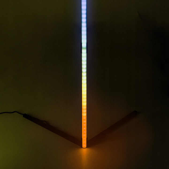 LAMPA podłogowa LED narożna APLIKACJA 140CM STOJĄCA RGB CCT + pilot