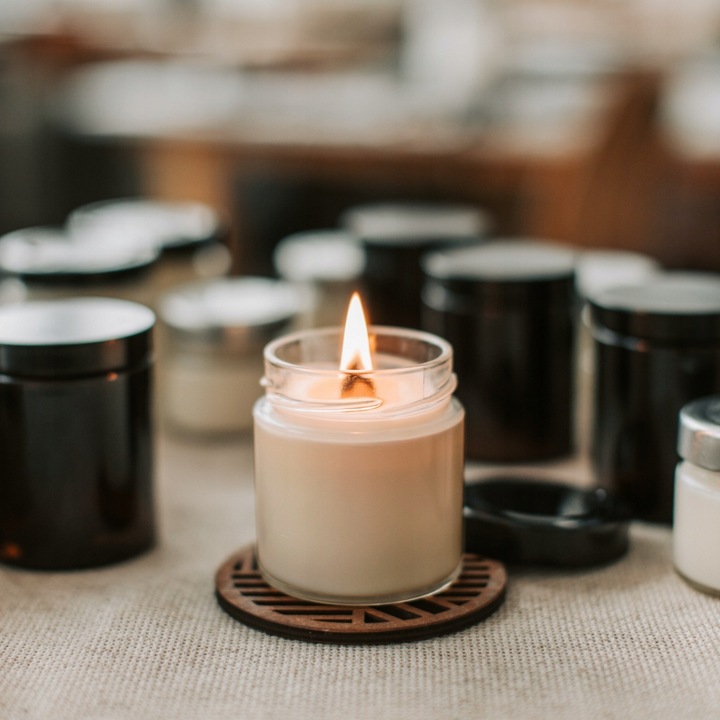 Słoik pojemnik szklany bezbarwny do świec 60 ml zestaw 12 sztuk