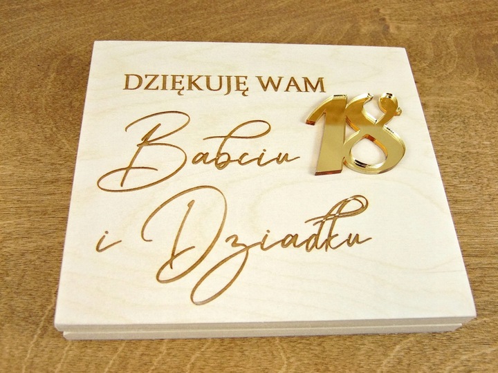 Podziękowanie Dla Chrzestnych Dziadków Babci Dziadka 18 Urodziny