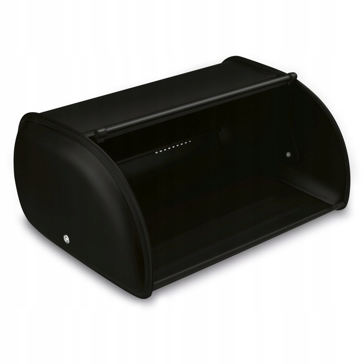 Zestaw CHLEBAK Stalowy i 2 POJEMNIKI na przyprawy Tadar Satino Black