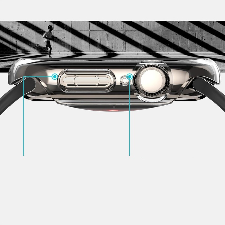 Etui Spigen do Apple Watch 10 46mm, cienki case, wytrzymała obudowa, osłona