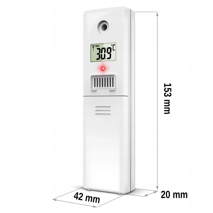 BEZPRZEWODOWY CZUJNIK TEMPERATURY DO STACJI POGODY NADAJNIK