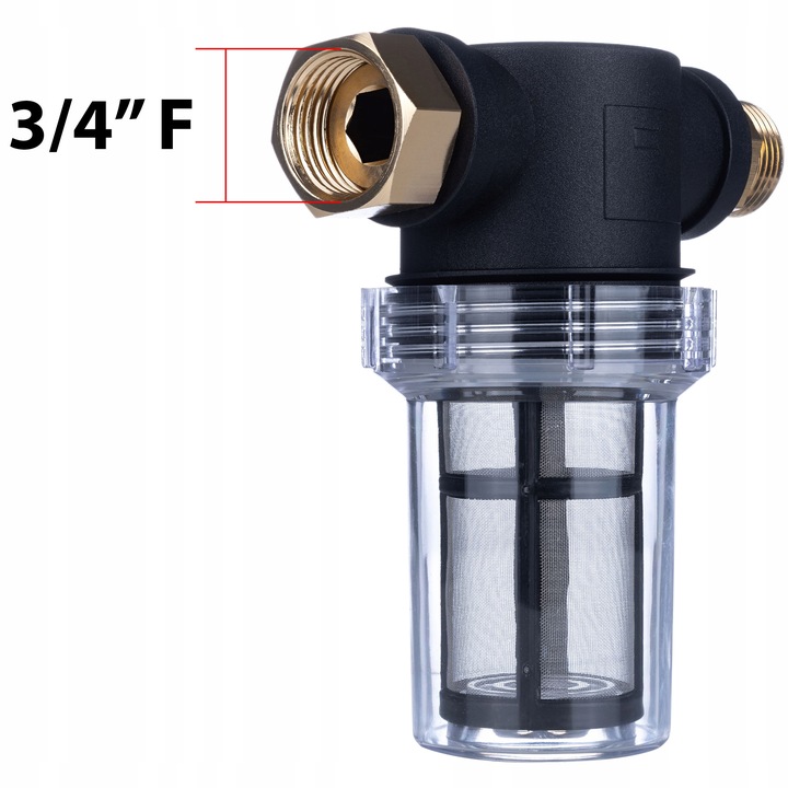 UNIWERSALNY FILTR WODY DO KRANU MYJKI MAUZERA INSTALACYJNY 3/4” PIACH