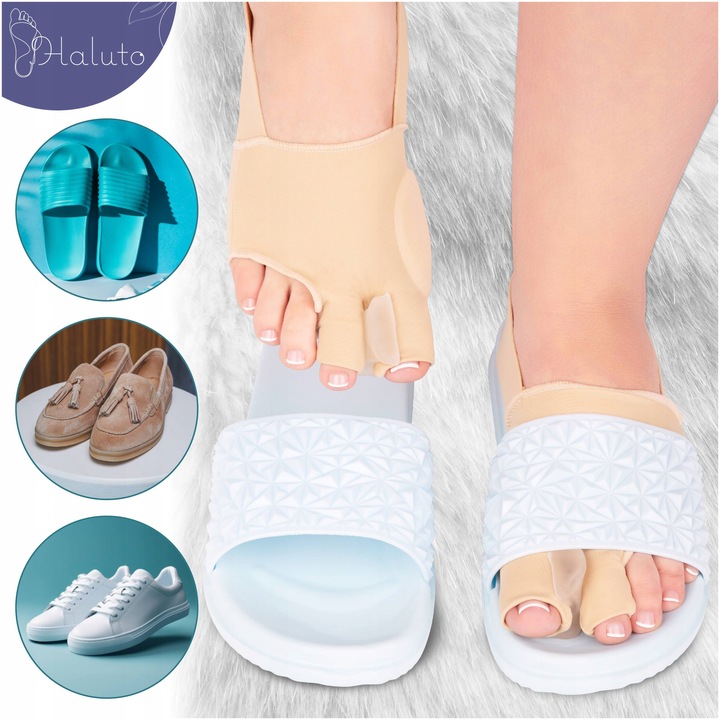 OPASKA z żelową OSŁONĄ na haluksy SEPARATOR KLIN prostujący duży palec PARA